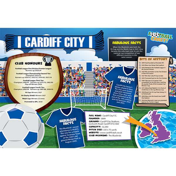 FOOTBALL CRAZY CARDIFF CITY (CRF400)